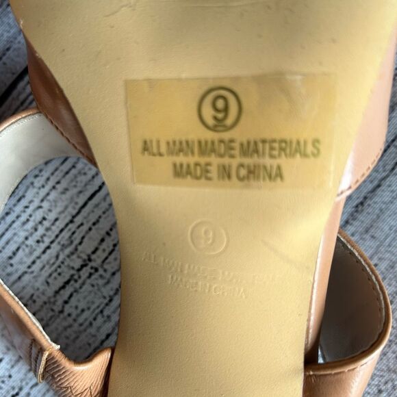 Lulus Faire Tan Pointed-Toe Mules size 9 - Picture 13 of 16